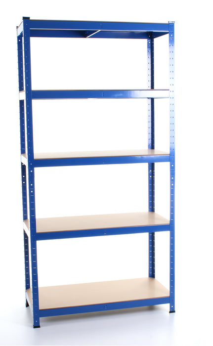 1.8M 5 Tier Metal Shelving Unit - Blue