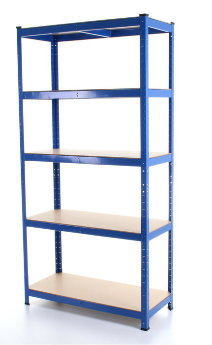 1.8M 5 Tier Metal Shelving Unit - Blue