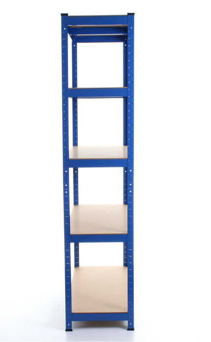 1.8M 5 Tier Metal Shelving Unit - Blue