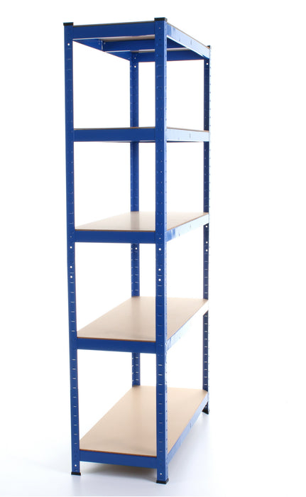 1.8M 5 Tier Metal Shelving Unit - Blue