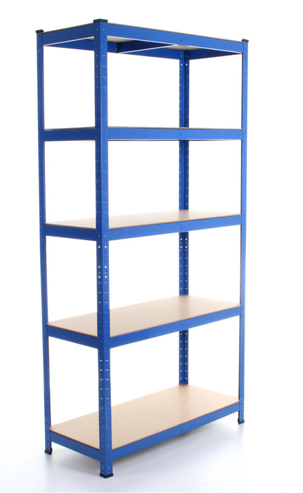 1.8M 5 Tier Metal Shelving Unit - Blue