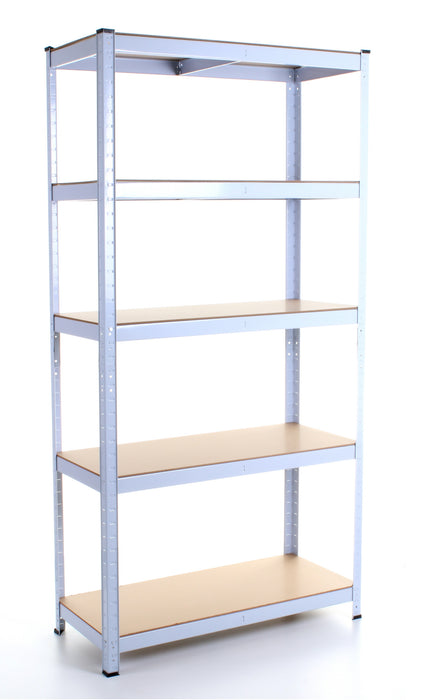 1.8M 5 Tier Metal Shelving Unit - White