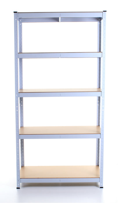 1.8M 5 Tier Metal Shelving Unit - White