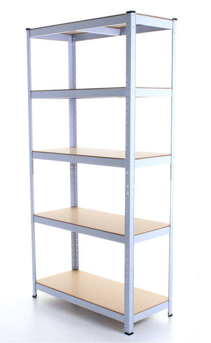 1.8M 5 Tier Metal Shelving Unit - White