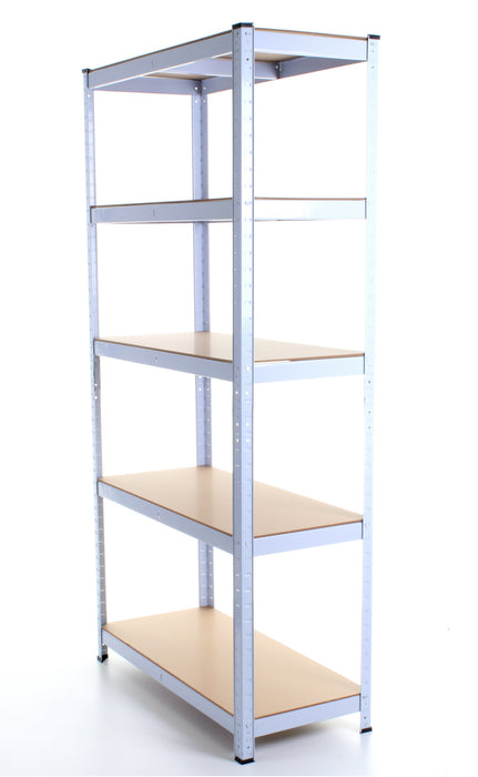 1.8M 5 Tier Metal Shelving Unit - White