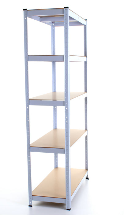 1.8M 5 Tier Metal Shelving Unit - White