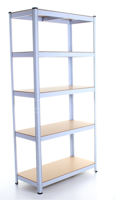 1.8M 5 Tier Metal Shelving Unit - White