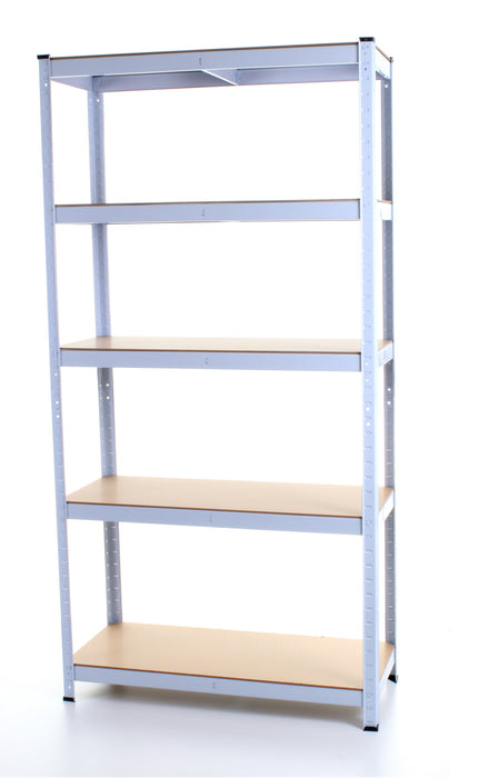 1.8M 5 Tier Metal Shelving Unit - White
