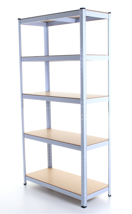1.8M 5 Tier Metal Shelving Unit - White