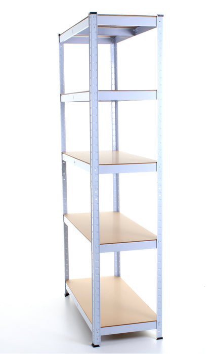 1.8M 5 Tier Metal Shelving Unit - White