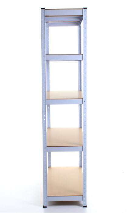 1.8M 5 Tier Metal Shelving Unit - White