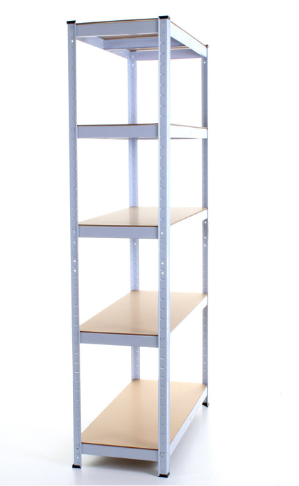 1.8M 5 Tier Metal Shelving Unit - White