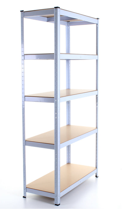 1.8M 5 Tier Metal Shelving Unit - White