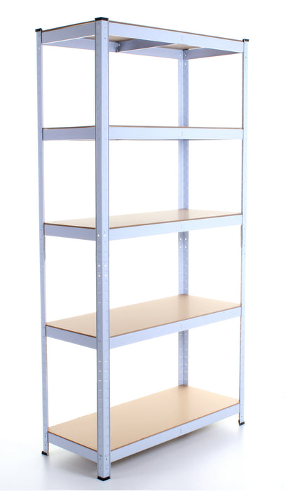1.8M 5 Tier Metal Shelving Unit - White