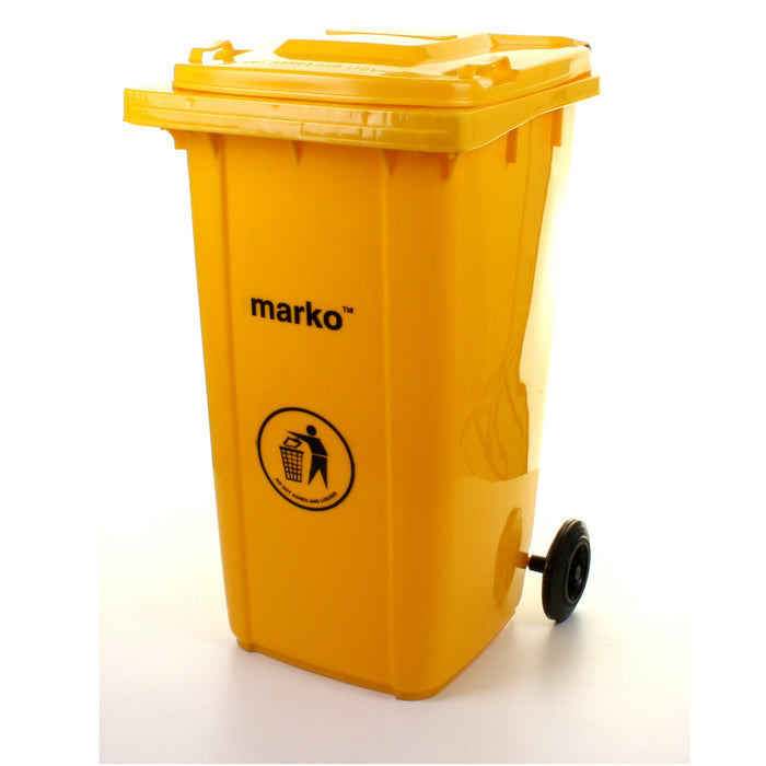 240L Wheelie Bin - Yellow