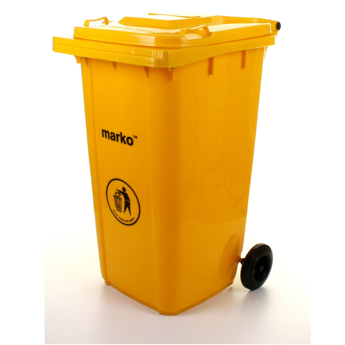 240L Wheelie Bin - Yellow