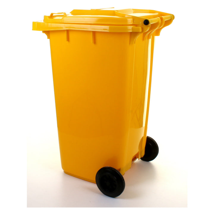 240L Wheelie Bin - Yellow