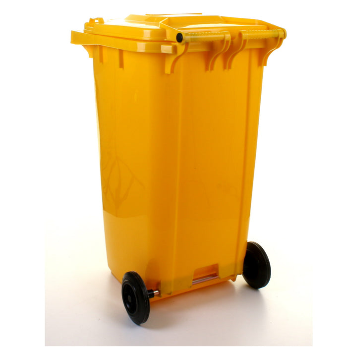 240L Wheelie Bin - Yellow