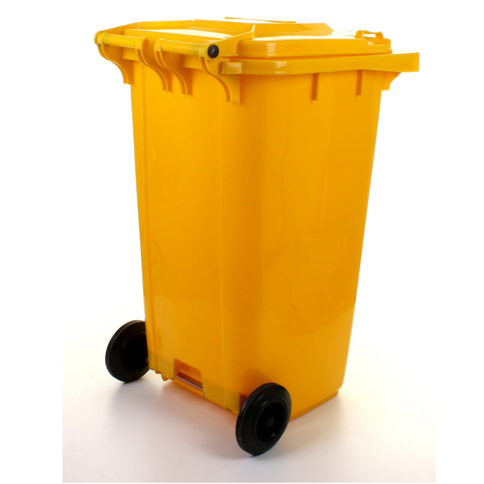 240L Wheelie Bin - Yellow