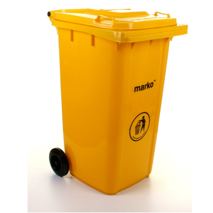 240L Wheelie Bin - Yellow