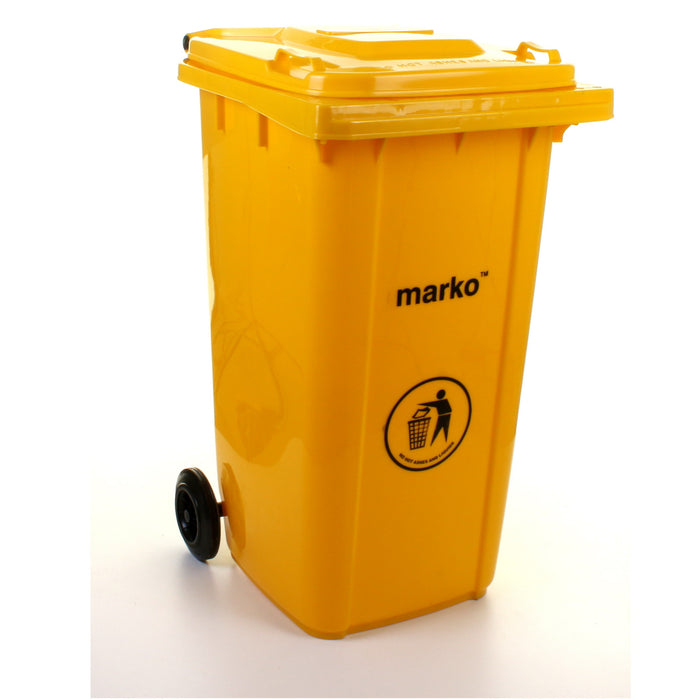 240L Wheelie Bin - Yellow