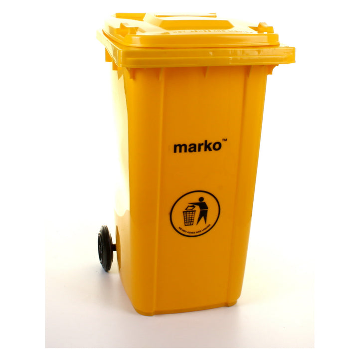 240L Wheelie Bin - Yellow