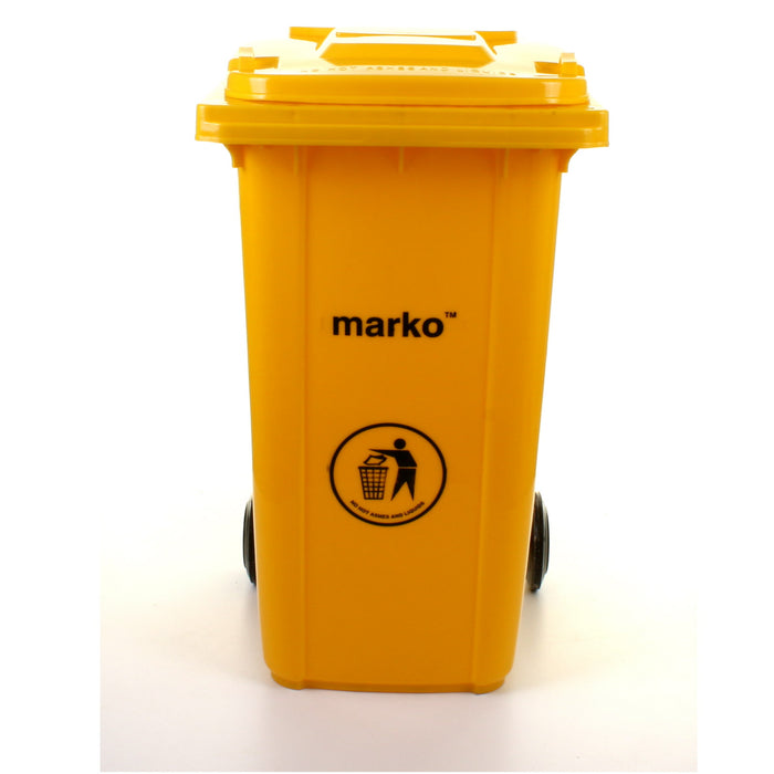 240L Wheelie Bin - Yellow