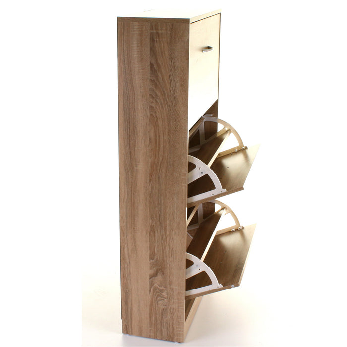 3 Draw Shoe Cabinet - Wood Effect