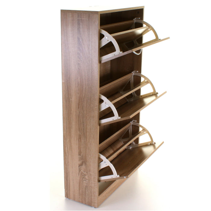 3 Draw Shoe Cabinet - Wood Effect