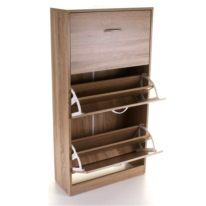 3 Draw Shoe Cabinet - Wood Effect