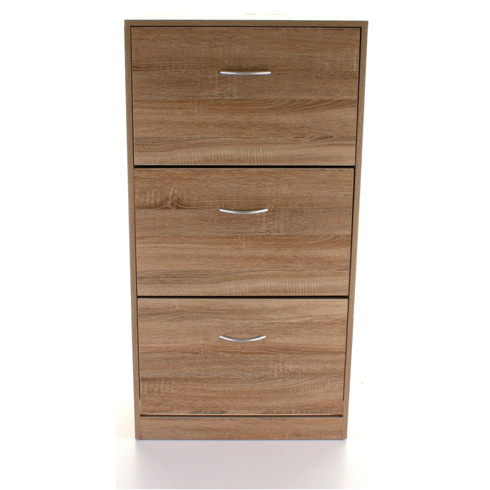 3 Draw Shoe Cabinet - Wood Effect
