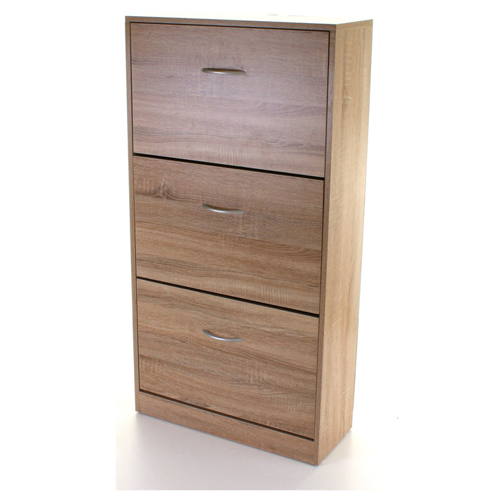 3 Draw Shoe Cabinet - Wood Effect