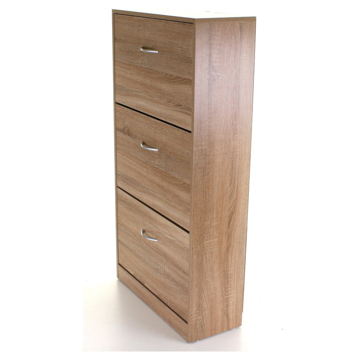 3 Draw Shoe Cabinet - Wood Effect