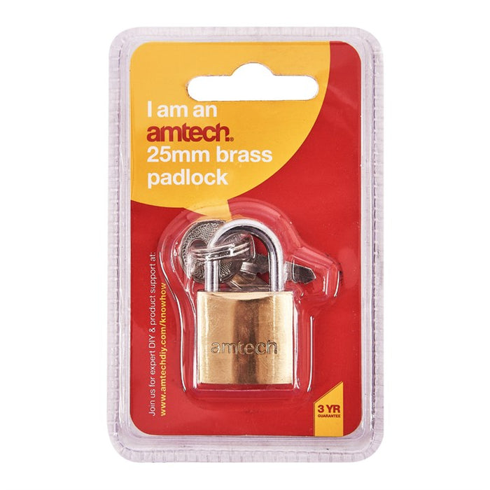 Brass Padlock 25mm