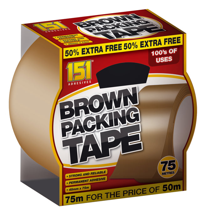 Brown Packing Tape 75m