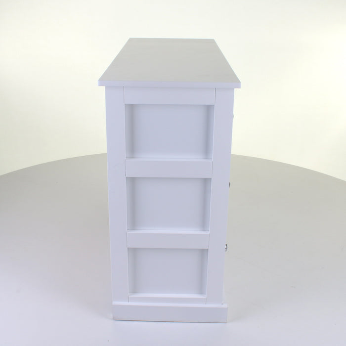 9 Drawer White Chest