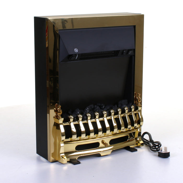 2000W Electric Fireplace - Gold