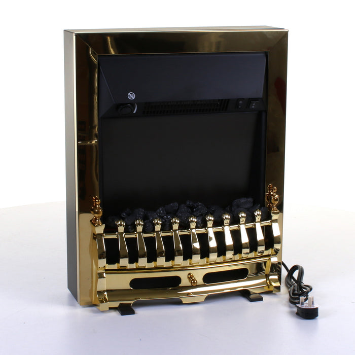 2000W Electric Fireplace - Gold