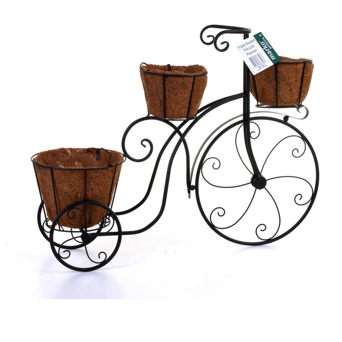 Triple Basket Tricycle Planter