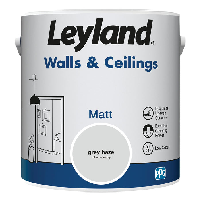 Leyland  Walls & Ceilings Matt Grey Haze 2.5L