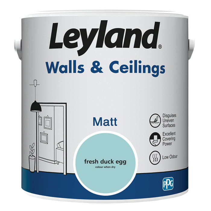 Leyland  Walls & Ceilings Matt Fresh Duck Egg 2.5L
