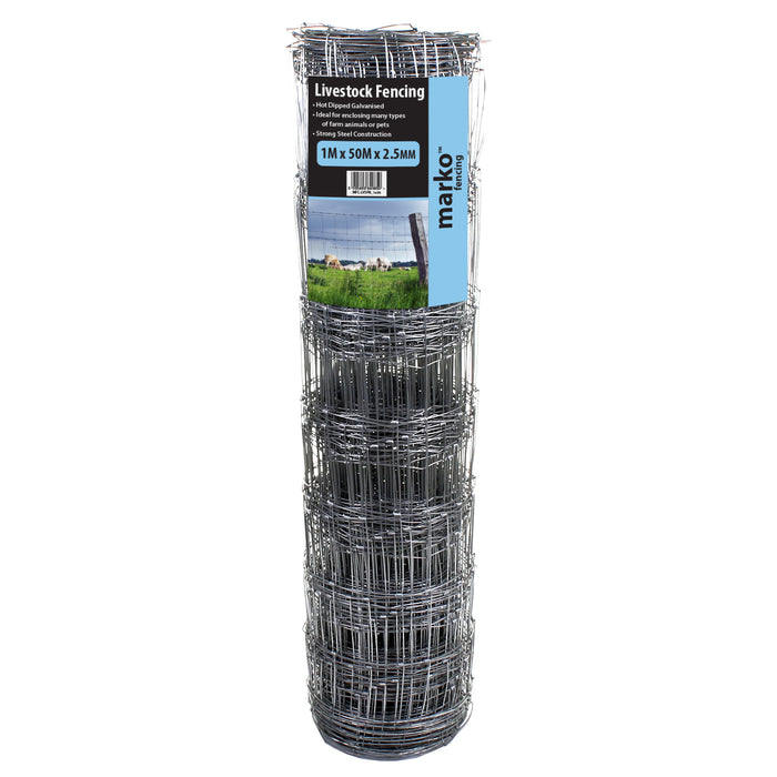 Livestock Fencing - 1M x 50M x 2.5mm