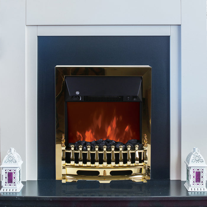 2000W Electric Fireplace - Gold