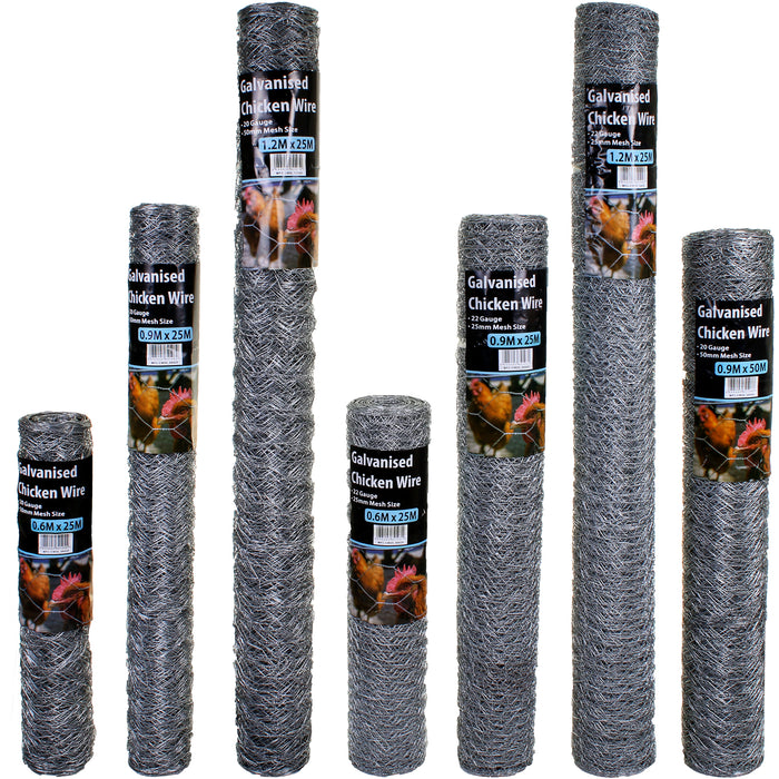 Galvanised Chicken Wire Fencing