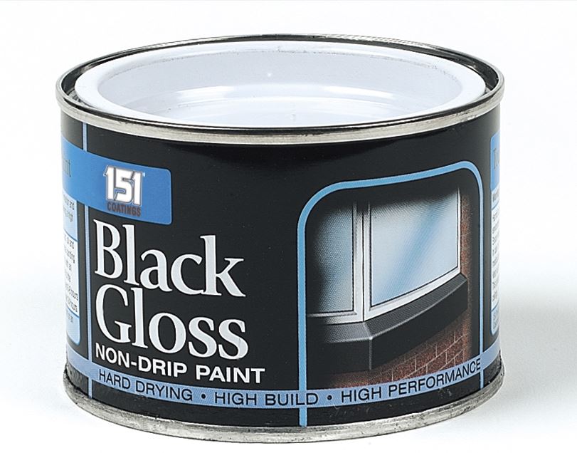 Black Gloss Non Drip Paint 180ml