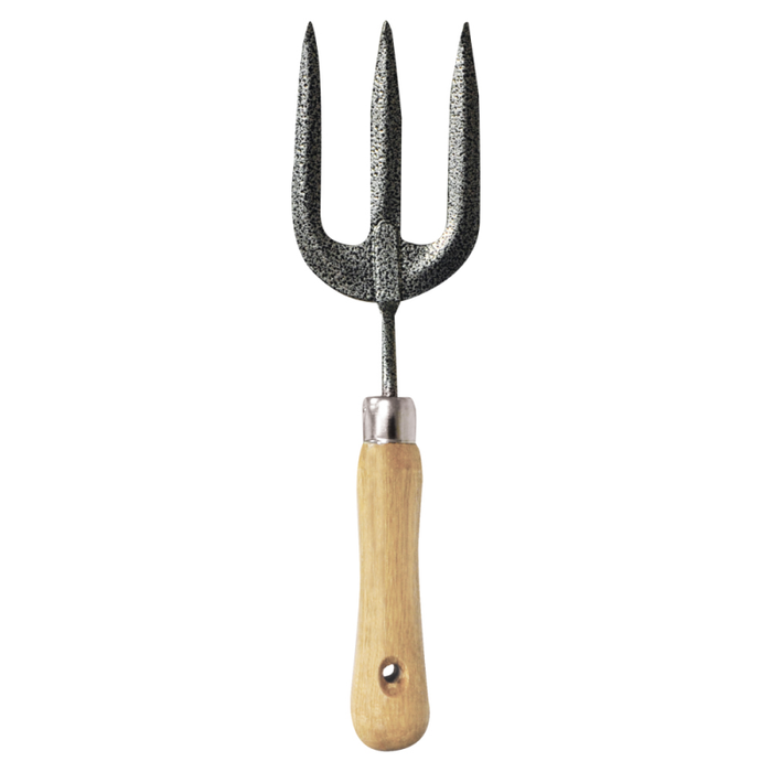 Wooden Handled Hand Fork