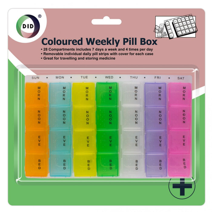 Weekly Pill Box - Coloured