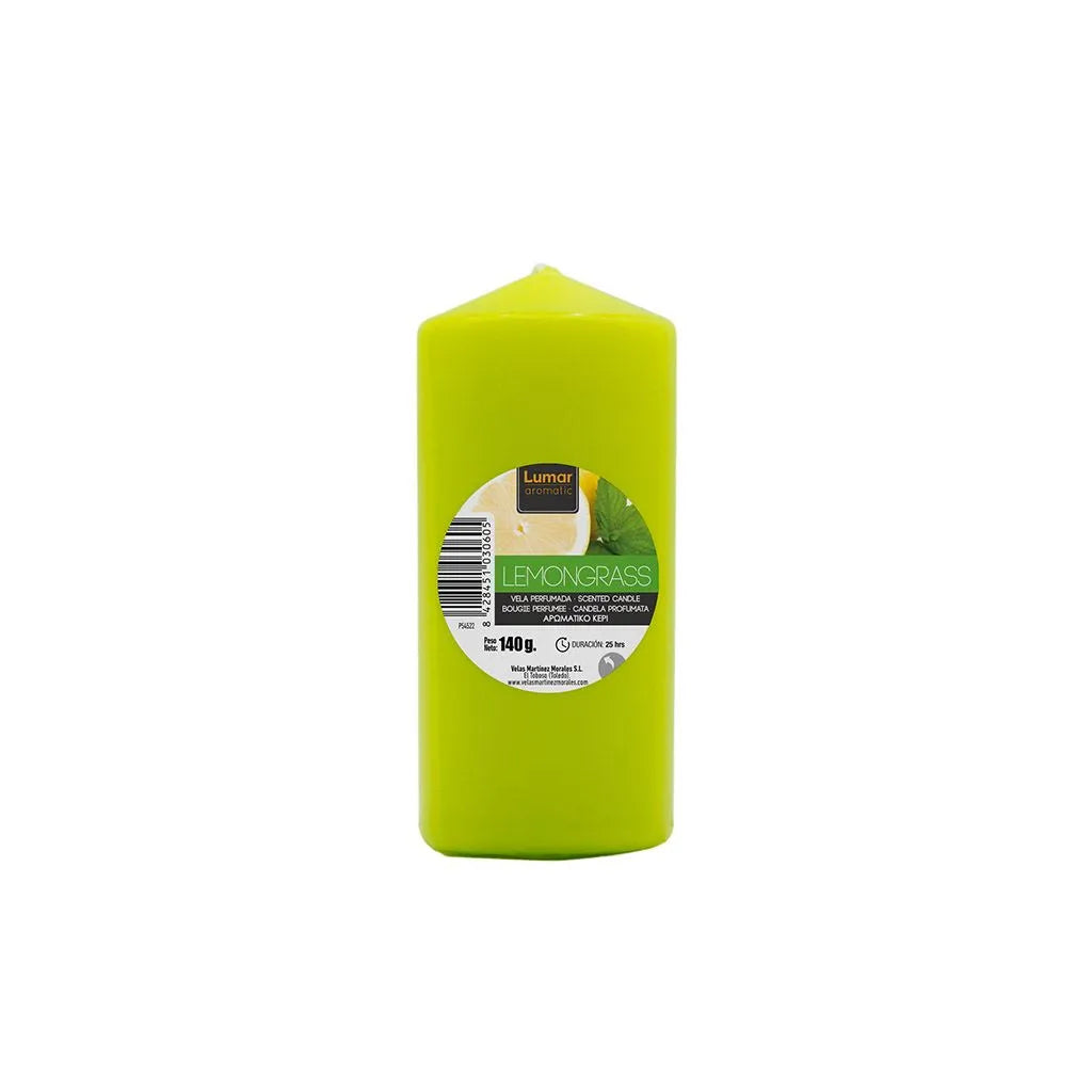 Scented Pillar Candle Lemongrass 47x110mm — JMart Warehouse