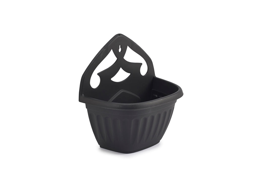 Athens Wall Planter Black 32cm