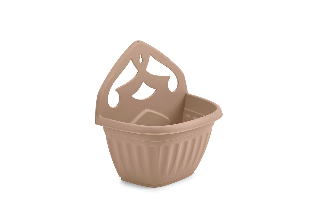 Athens Wall Planter Taupe 32cm